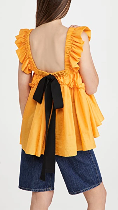 Shop Brøgger Mie Top In Sun Yellow