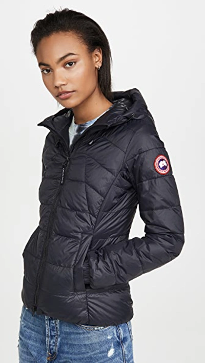 Shop Canada Goose Abbott Hooded Jacket Black