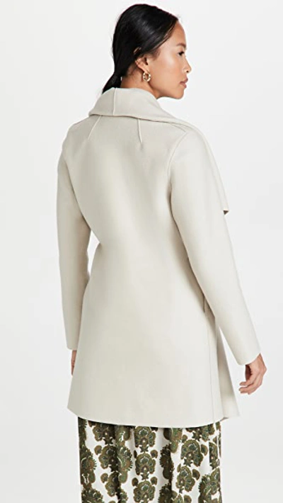 Shop Harris Wharf London Women Blanket Coat Cream