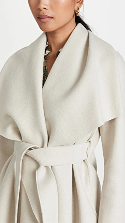 Shop Harris Wharf London Women Blanket Coat Cream