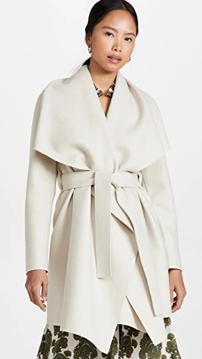 Shop Harris Wharf London Women Blanket Coat Cream