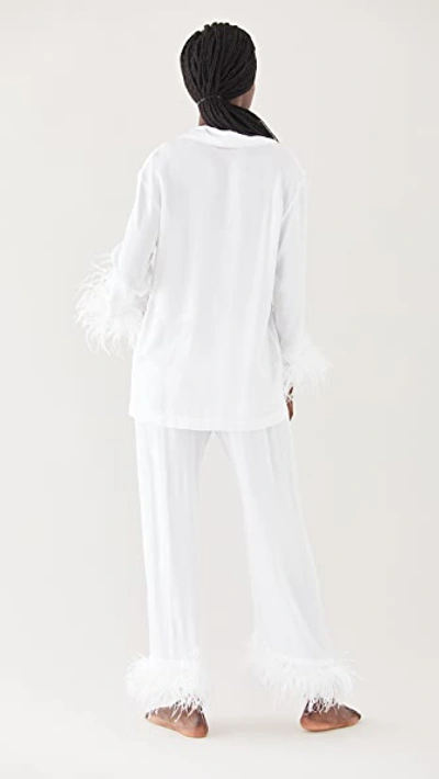 Shop Sleeper Pajama Set With Feathers White/white