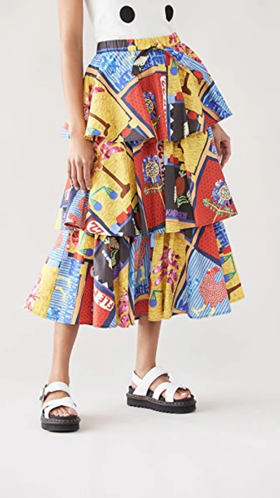 Shop Stella Jean Multicolor Skirt