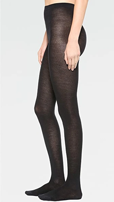 Shop Wolford Merino Tights In Black