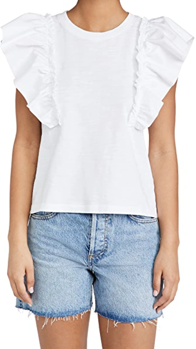 Shop Nation Ltd Para Boxy Tee In Optic White