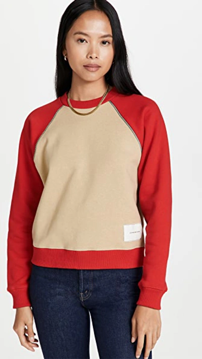 Shop Victoria Beckham Colorblock Sweatshirt