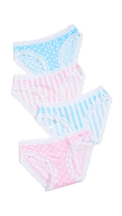 Stripe & Stare 4-pack Spots & Stripes Knickers Box Set In Multi