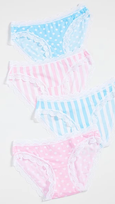 Stripe & Stare 4-pack Spots & Stripes Knickers Box Set In Multi