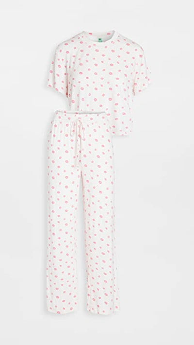 Shop Honeydew Intimates All American Pj Set In Petal Pink Lips