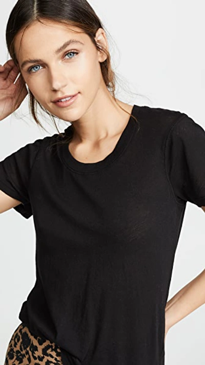 Shop Monrow Tissue Tee In Black