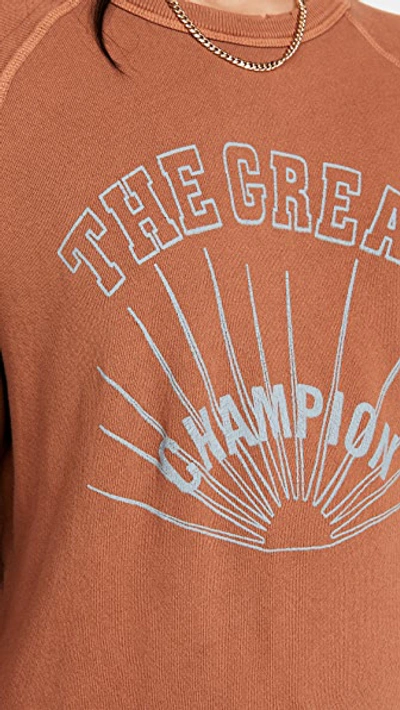 Shop The Great The College Sweatshirt With Champion Graphic