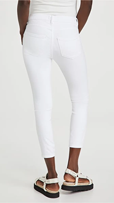 Dl 1961 Florence Crop Skinny Maternity Jeans In Milk