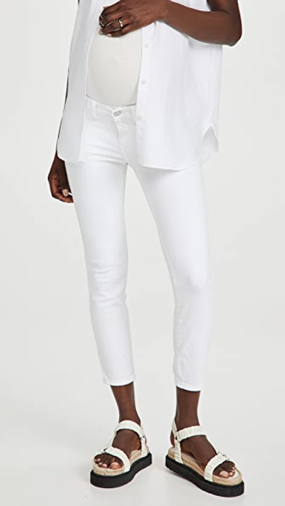 Shop Dl Florence Crop Skinny Maternity Jeans Milk