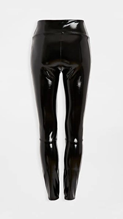 Shop Spanx Faux Patent Leather Leggings Black