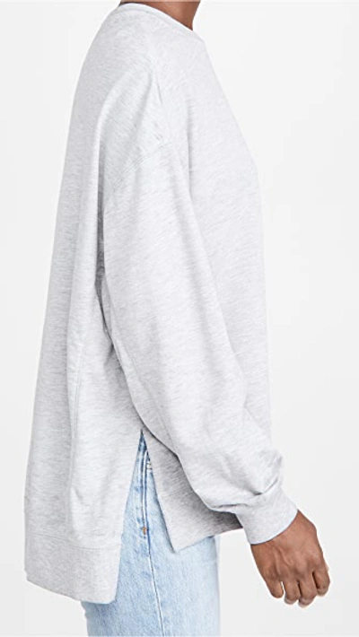 Shop Z Supply Modern Weekender Sweatshirt In Heather Grey