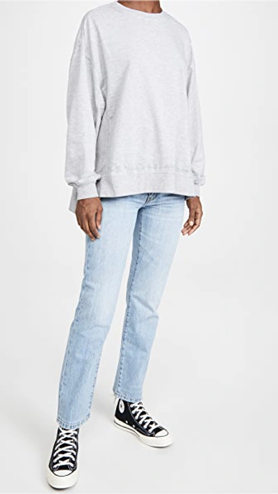 Shop Z Supply Modern Weekender Sweatshirt In Heather Grey