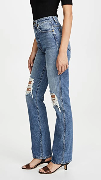 Khaite Danielle High Rise Stovepipe Jeans Portland In Portland