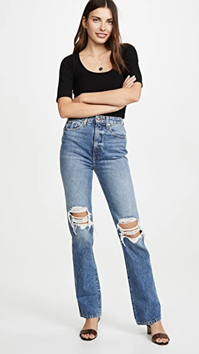 Khaite Danielle High Rise Stovepipe Jeans Portland In Portland