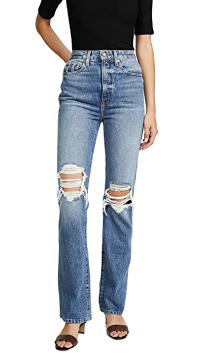 Khaite Danielle High Rise Stovepipe Jeans Portland In Portland
