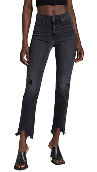 Shop Jonathan Simkhai Standard River High Rise Straight Jeans Vintage Noir 31