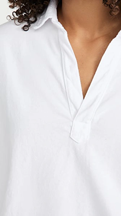 Frank & Eileen Popover Top In White