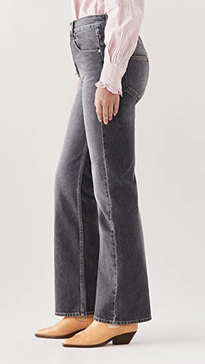 Shop Isabel Marant Étoile Belvira Jeans In Grey