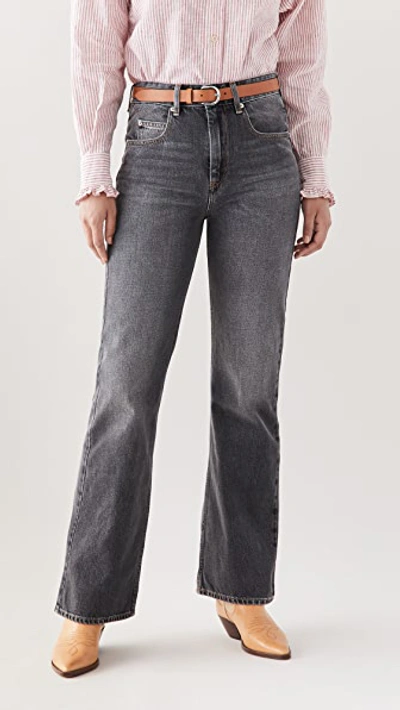 Shop Isabel Marant Étoile Belvira Jeans In Grey