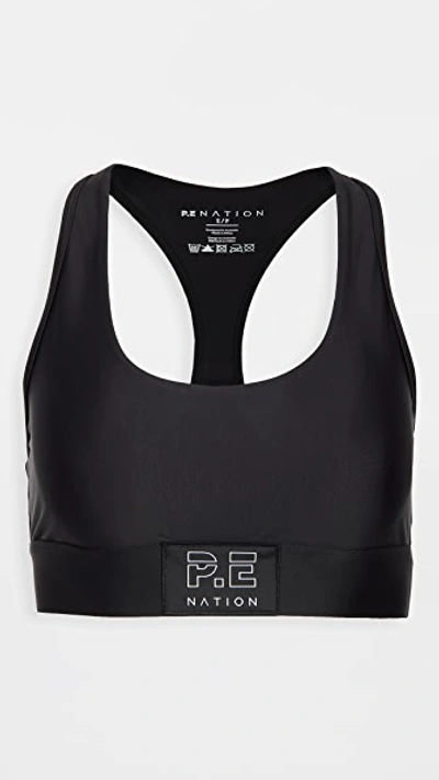 Shop P.e Nation Endurance Sports Bra In Black