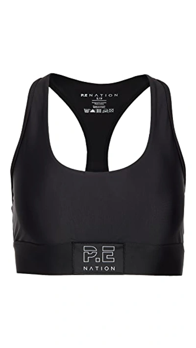 Shop P.e Nation Endurance Sports Bra In Black