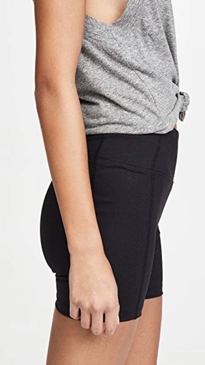 Year Of Ours Technical Stretch-knit Shorts In Black