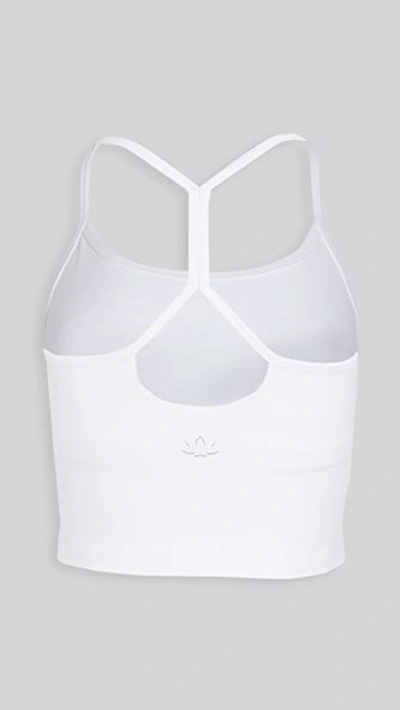 Shop Beyond Yoga Spacedye Slim Racerback Cropped Tank White Light