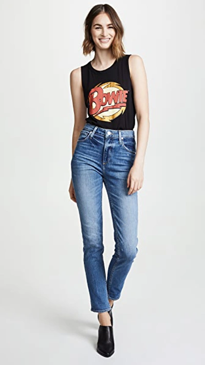 Paige Brigitte Transcend Blue Slim Boyfriend Jeans In Embarcadero