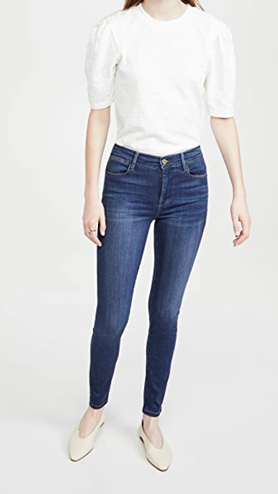 Shop Frame Le High Skinny Jeans In Cobain