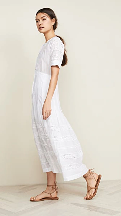 Loveshackfancy Edie Cotton Maxi Dress In White