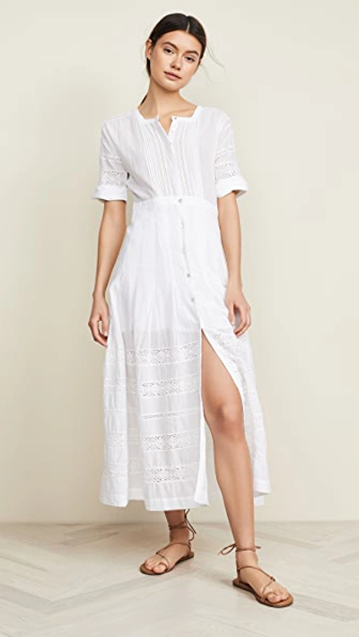 Loveshackfancy Edie Cotton Maxi Dress In White