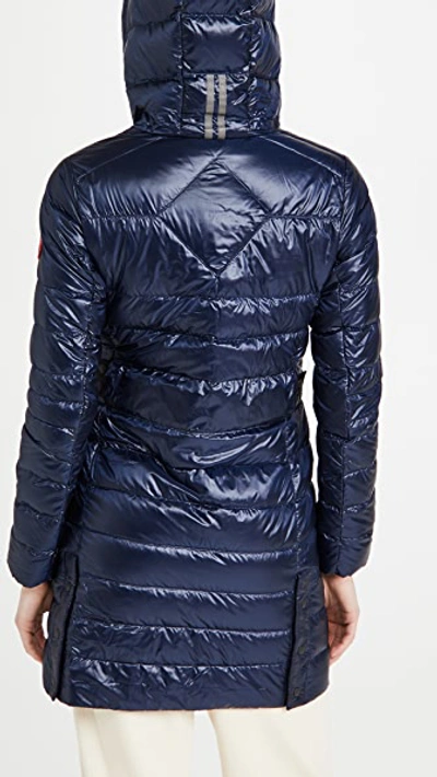 Shop Canada Goose Cypress Hooded Jacket In Atlantic Navy