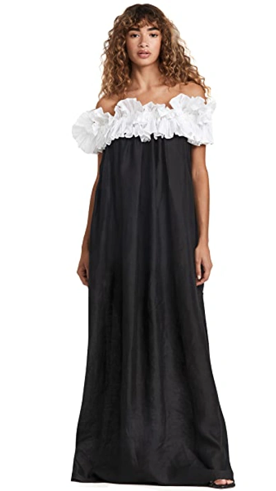 Shop Míe Ostuni Dress Black/white
