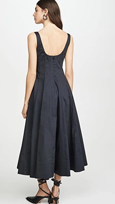 Staud Mini Wells Dress In Black