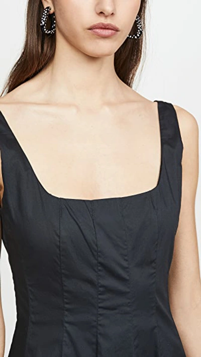 Staud Mini Wells Dress In Black