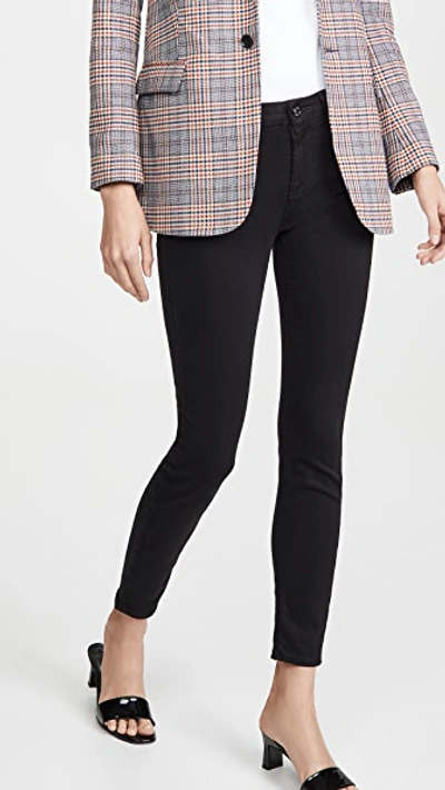 Shop 7 For All Mankind Ankle Skinny Jeans In Slim Illusion Black