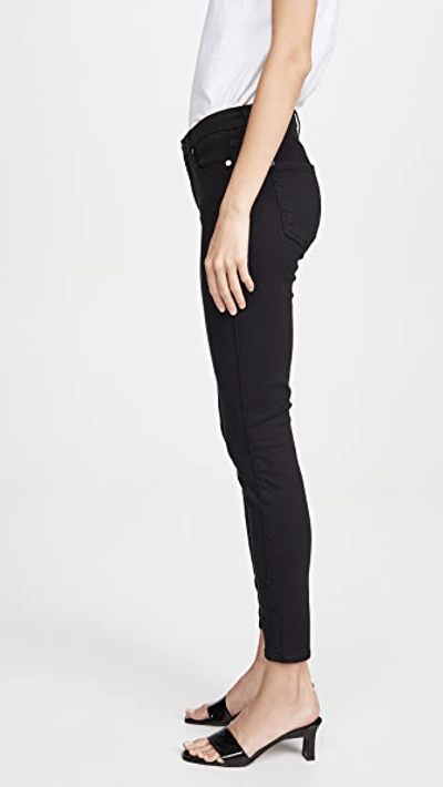 Shop 7 For All Mankind Ankle Skinny Jeans In Slim Illusion Black