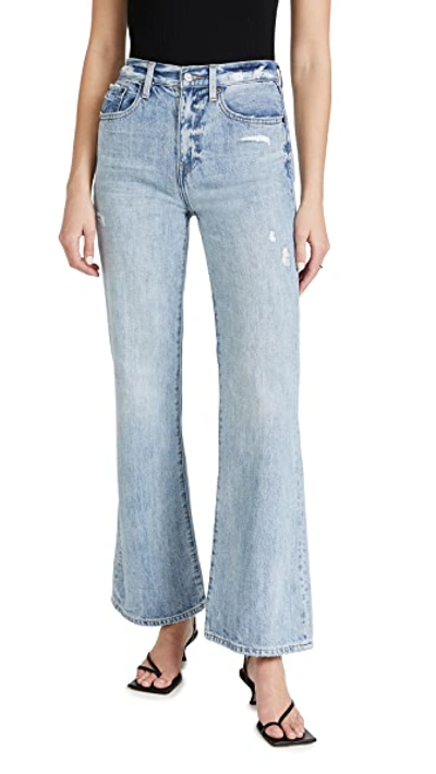 Pistola Denim Stevie High Rise Wide Leg Jeans In Ruthless