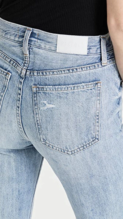 Pistola Denim Stevie High Rise Wide Leg Jeans In Ruthless