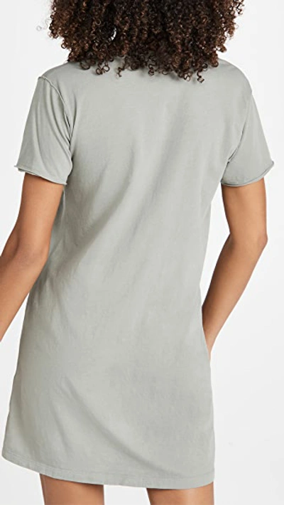 Shop Z Supply Cotton T-shirt Dress In Dusty Sage