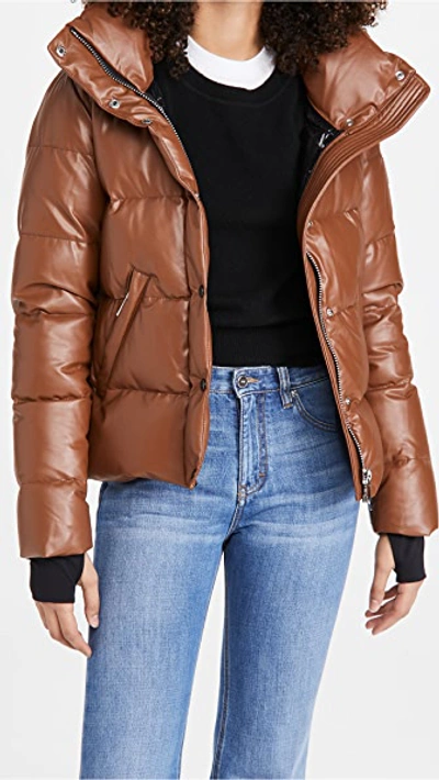 Shop Sam Vegan Leather Isabel Jacket Saddle