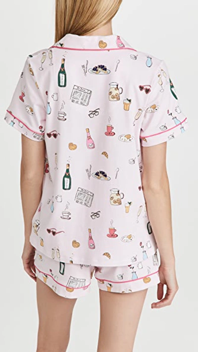 Bedhead Pajamas Let's Do Brunch Shorty Pj Set Let's Do Brunch In Let's Do Brunch