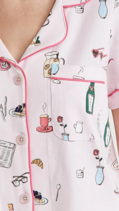 Bedhead Pajamas Let's Do Brunch Shorty Pj Set Let's Do Brunch In Let's Do Brunch