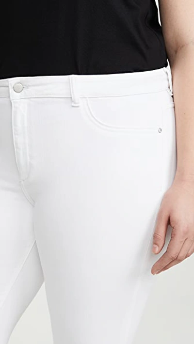 Dl Florence Skinny Mid Rise Ankle Jeans Milk In Milk