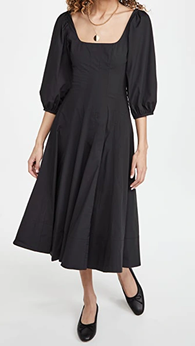 Shop Staud Swells Dress Black