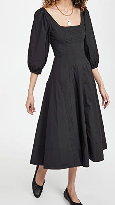 Shop Staud Swells Dress Black